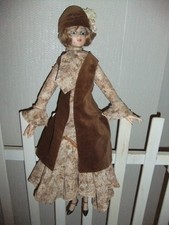 POUPEE VINTAGE ANNEES 70 STYLE 1920 63 cm