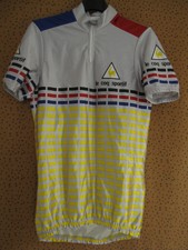 Maillot cycliste Le coq Sportif 80'S Lycra retro vintage jersey - M