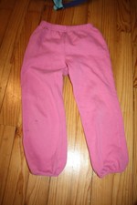 bas jogging rose fille 6ans la redoute 2taches jambe gauche