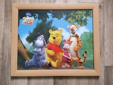 Grand cadre en bois pour chambre enfant Disney Winnie l'Ourson 57 x 47 cm