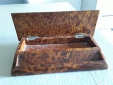Ancien nécessaire de bureau écriture lettre en placage Art Deco 