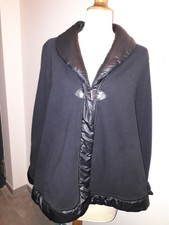 Veste femme noire légère mi saison légèrement evasée Marina Rinaldi taille M 38