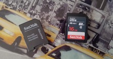 @ Carte SD 16gb SanDisk + Adaptateur Micro SD SDHC SDXC SanDisk @