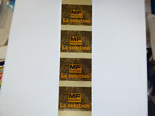 AUTOCOLLANT / STICKER  Vintage MASSEY FERGUSON / 4 STICKERS / MATERIEL AGRICOLE