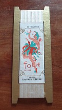 Tres Jolie Plaque Publicitaire Tresse Rayonne Perlee Folie - Mercerie Ancienne