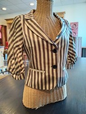 TRES BELLE VESTE RED VALENTINO CREME MARRON T 36 38 40 EN PARFAIT ETAT