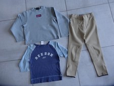 lot hiver fille 10 ans: sweat DDP, TS reebok,pantalon Bel Star équitation