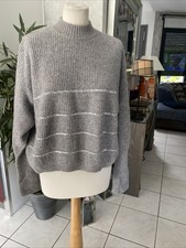 Pull THE KOOPLES taille 1 ( 36/38/40) gris sequins tres bon état
