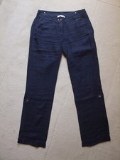 PANTALON / PANTACOURT 2 en 1 BLEU MARINE EN LIN VOODOO Taille 40 - TBE