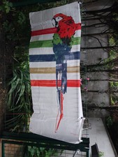 ECHARPE MARQUE SONIA RYKIEL DECOR PERROQUET 70% COTON 30% SOIE