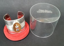 Authentique BRACELET MANCHETTE PARFUM signé JEAN PAUL GAULTIER avec boîte
