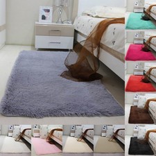 80x120cm Maison Décor Tapis Chambre Shaggy Antidérapant Tapis de Sol Moelleux