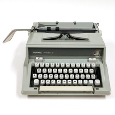 Vintage Hermes Médias 3 Machine à Écrire Original Manuel Inclus Fonctionne AD237
