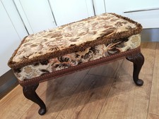 Tissu & pieds en bois tabouret chaise side table