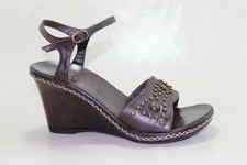 MINELLI Sandales Compensées Cuir Marron T 39 TBE