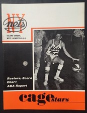 Ny Nets 1970 / 71 Aba Program Island Garden Miami Floridians MT Mickey Mantle