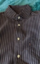 Chemise homme Eden Park Team taille M boutons ovales gris foncé 