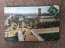 CPA  PARIS THÉÂTRE SARAH BERNHARDT PLACE DU CHÂTELET 