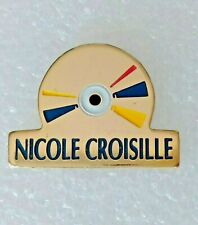 Pin's Lapel pin Pins Musique Music NICOLE CROISILLE Disque CD Compact Disc Signé