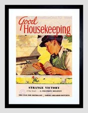 Magazine Cover Home Domestic Bees Honey Boy USA Framed art print b12x6863