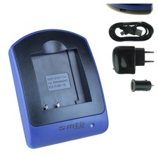 Chargeur -USB- DMW-BCG10E pour Panasonic Lumix DMC-3D1, TZ6, TZ7, TZ8, TZ9, TZ10