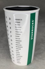 Starbucks Coffee Tumber Ceramic Mug Word Search Crossword Puzzle with Lid 12oz