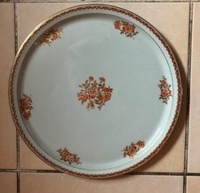 BERNARDAUD PLAT A TARTE - PÂTE VERT D'EAU - LIMOGES