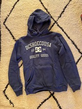 sweat-shirt a capuche bleu taille XS