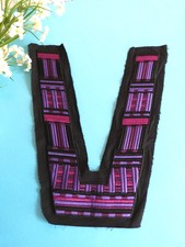 066# SUPERBE ENCOLURE " PATCHWORK " BRODERIE DÉGRADÉ DE VIOLET SHABBY CHIC