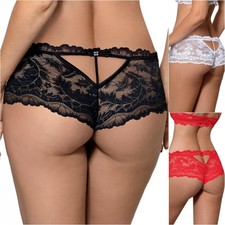 Shorty Femme Sexy Noir Blanc Rouge Dentelle Taille S M L XL Lingerie ROZA SEFIA