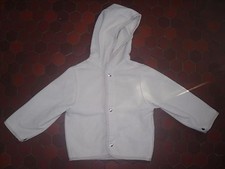 Veste capuche polaire beige enfant BURBERRY taille 5 ans