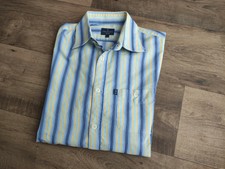 Trussardi Jeans Chemise Homme Coton Rayé Marque de Luxe TAGLIA.L