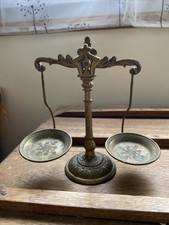 Ancienne Balance à Colonne Tabac Café Trébuchet Apothicaire 19ème Outil Métier