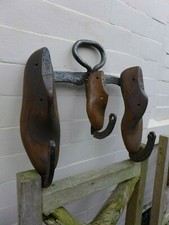 Vintage Manteau, Keys rack sur bois Board, handmade, cordonniers, Cheval Chaussure loft C