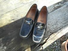 ?????MOCASSINS GEOX FEMME CUIR NOIR T 37 TBE A 20€ ACH IMM FP COMP MOND REL