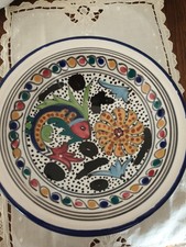 Coupe,  saladier, vide poche, déco en terre cuite vernissée artisanat tunis  ?