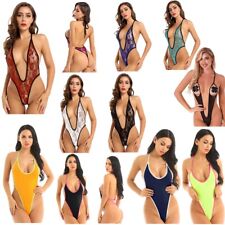 Body String Sexy Femme Micro Bikini Dentelle Dos Nu Monokini Maillot de Bain