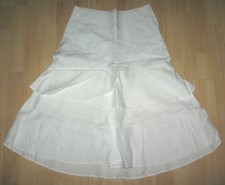 Jupe évasée en lin blanche - MISS CAPTAIN TORTUE - T. 36