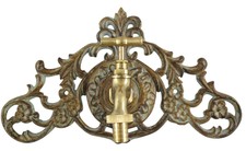 Raccordement eau fer rosette ornementale robinet jardin style antique fontaine