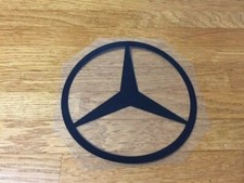 MERCEDES  LOGO  PATCH FLOCAGE FLEX NOIR  - 9 CM DIAMETRE