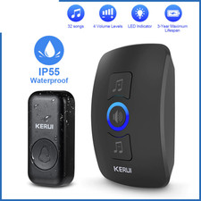 Sonnette sans fil de Porte Kit carillon étanche 32 sonnerie longue portée +150M