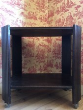 ancien Meuble Sur Roulettes En Bois Massif Table Roulante Pour Service Meuble TV