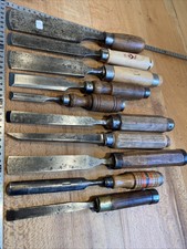 6 OLD TOOL outils Anciens lot 10 ciseaux a Bois  Charpentier menuisier ébéniste