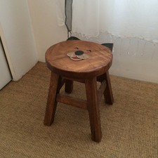 Tabouret enfant 31 cm en forme de chat