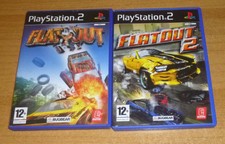 2 jeux playstation 2 PS2 - Flatout 1 + Flatout 2 Course voiture