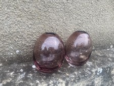 Vase vintage en Verre violet DLG Murano, Clichy…