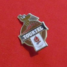 PINS PIN'S BADGE VINTAGE COLLECTION PINS TOURTEL ALBERTVILLE COJO 1991
