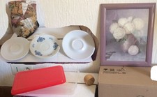 Lot pour brocante, vide grenier. Accessoire cuisine,cadre,sous tasse,etc..