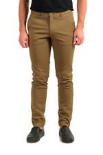 Hugo Boss Homme " <ALFANUM>-S " Marron Imprimé Géométrique Casual Pantalon US