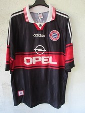 Maillot BAYERN MÜNCHEN MUNICH vintage 1998 ADIDAS home shirt trikot noir XL